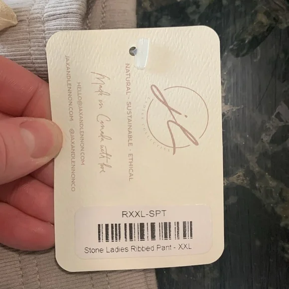 Jax and Lennon Ribbed Pant High Rise - Picture 2 of 3